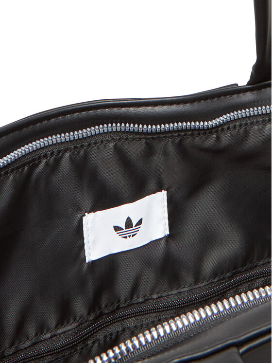 【adidas】Polyurethane Outline Trefoil Shopper Bag/JC6000 Polyurethane Shopper Bag Outline Trefoil - Black | adidas