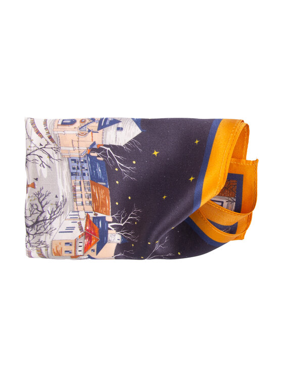 ALLORA BE UNIQUE ALLORA BE UNIQUE pochette z jedwabiu Blu scuro