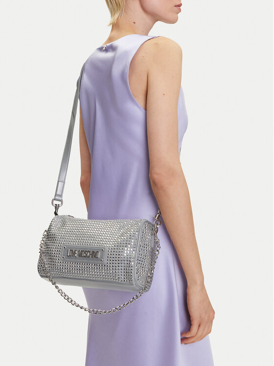 LOVE MOSCHINO LOVE MOSCHINO Torebka JC4135PP1MLL196B Srebrny