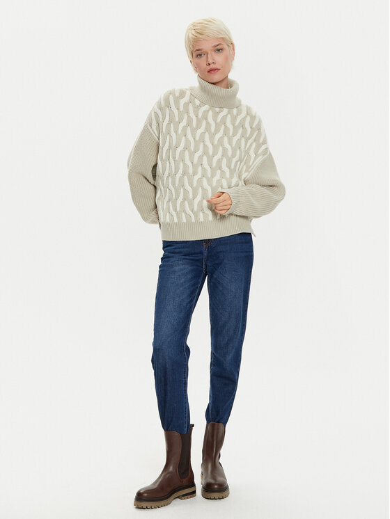 BOSS Boss Dolčevita Ferdolia 50523719 Bež Oversize