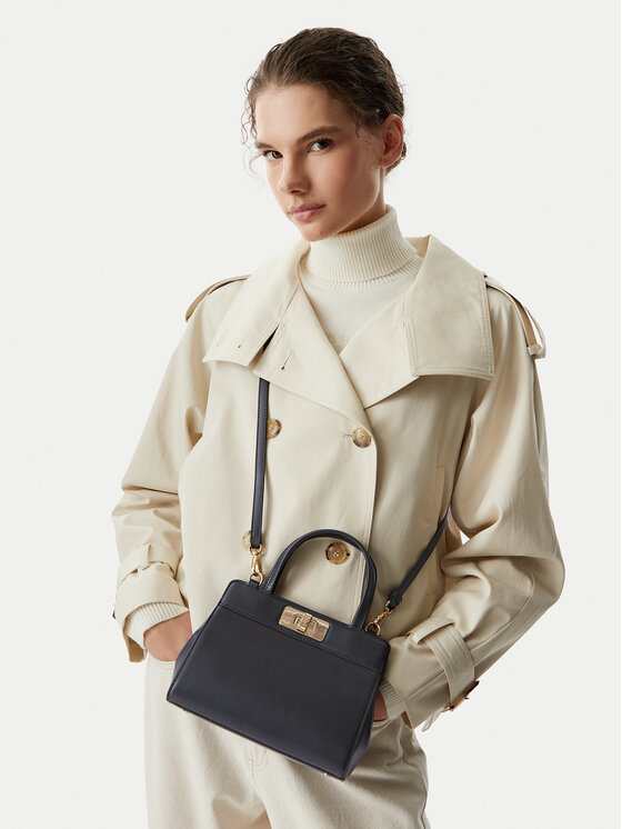Tommy Hilfiger Geantă Th Modern Mini Satchel AW0AW18726 Negru