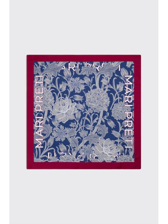 MARI PRETI MARI PRETI Foulard Floral Garden Blu