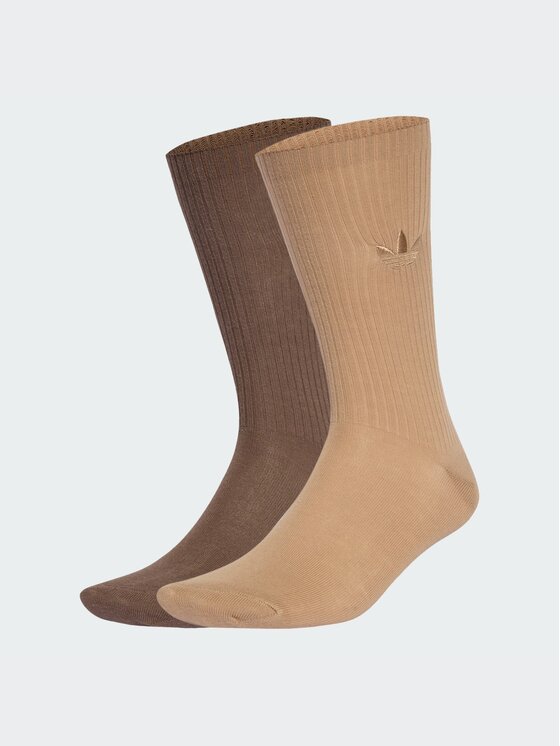 adidas adidas Skarpety krótkie Everyday Icons Crew Sock 2 Per Pack Brązowy