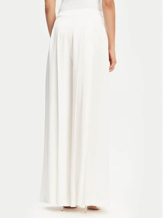 BOSS BOSS Palazzo kelnės Tetosa 50540618 Balta Relaxed Fit