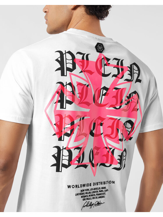PHILIPP PLEIN PHILIPP PLEIN T-Shirt 26215 Biały Regular Fit