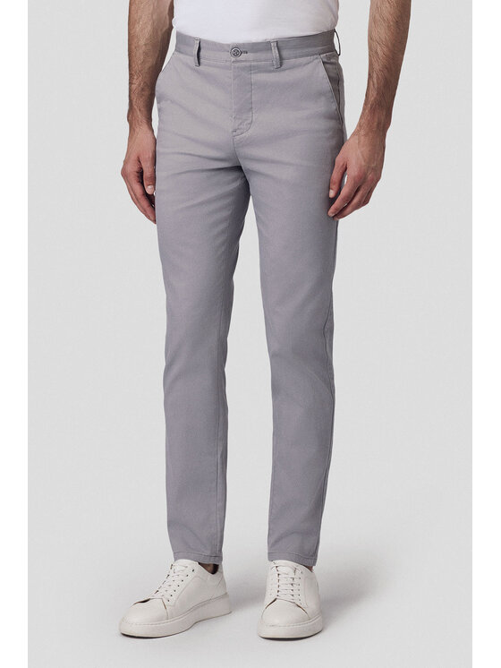 Lancerto Lancerto Chinosy Maroko SP082124000012 Szary Regular Fit