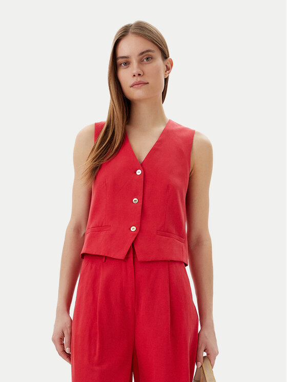 LOLA CASADEMUNT Gilet da completo LS2502007 Rosso Regular Fit, taglia : M