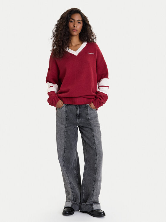 Guess Jeans Guess Jeans Pullover 178814 Rot Classic Fit