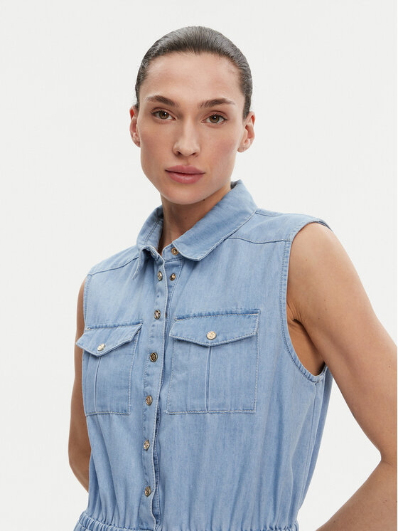 Gaudi Gaudi Φόρεμα τζιν 511BD16002 Μπλε Regular Fit