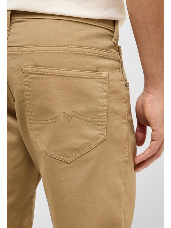 Mustang Mustang Pantaloncini di tessuto Style Chicago Shorts Z Beige Slim Fit