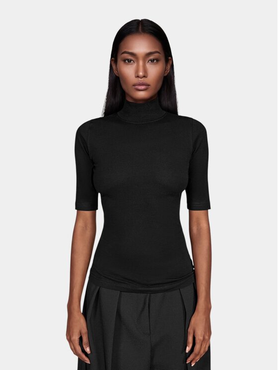 MADE BY SOCIETY MADE BY SOCIETY T-Shirt Depth - T27737 Czarny Basic Fit