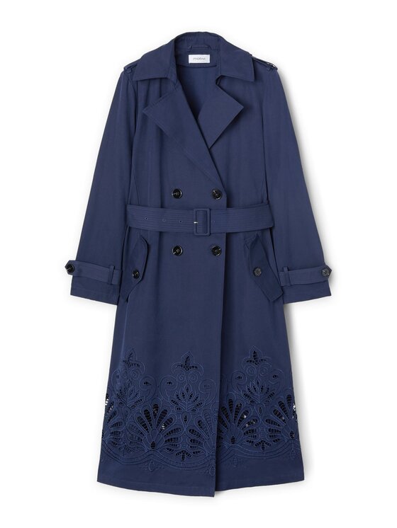 Motivi Motivi Cappotto 0060Q000568N034 Blu Regular Fit
