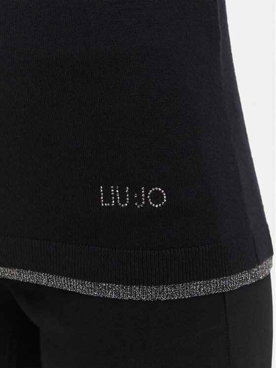 Liu Jo Liu Jo Гольф WF6013 MS49I Чорний Slim Fit