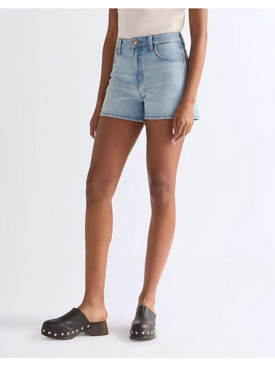 Wrangler Wrangler Szorty jeansowe COWBOY SHORT 3 INCH Niebieski Regular Fit
