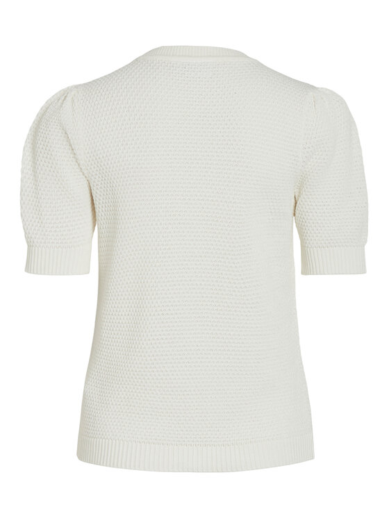 Vila Vila Pulover Dalo 14084421 Alb Regular Fit