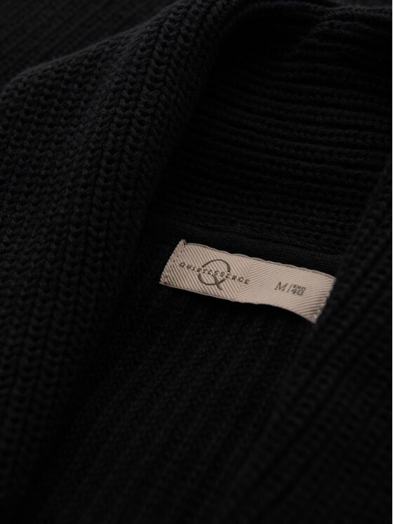 Ombre Ombre Sweter OM-SWCD-0153 Czarny Regular Fit