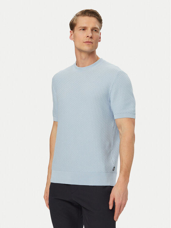 BOSS BOSS Светр H-Nilton 50560468 Світло-синій Regular Fit