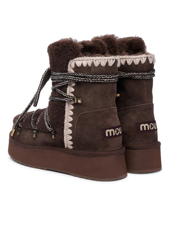 Mou Mou Čizme za snijeg Mini Eskimo FW681014M Tamno smeđa