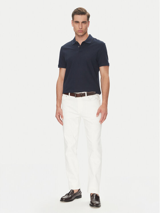 Calvin Klein Calvin Klein Polo LV04LC239G Granatowy Regular Fit
