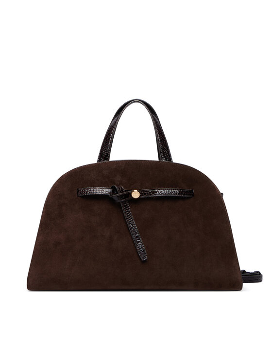 Tory Burch Tory Burch Borsetta Romy Suede Bauletto 183363 Marrone scuro