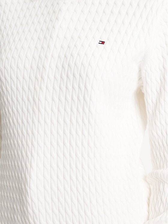Tommy Hilfiger Tommy Hilfiger Pullover Fine WW0WW44993 Écru Regular Fit