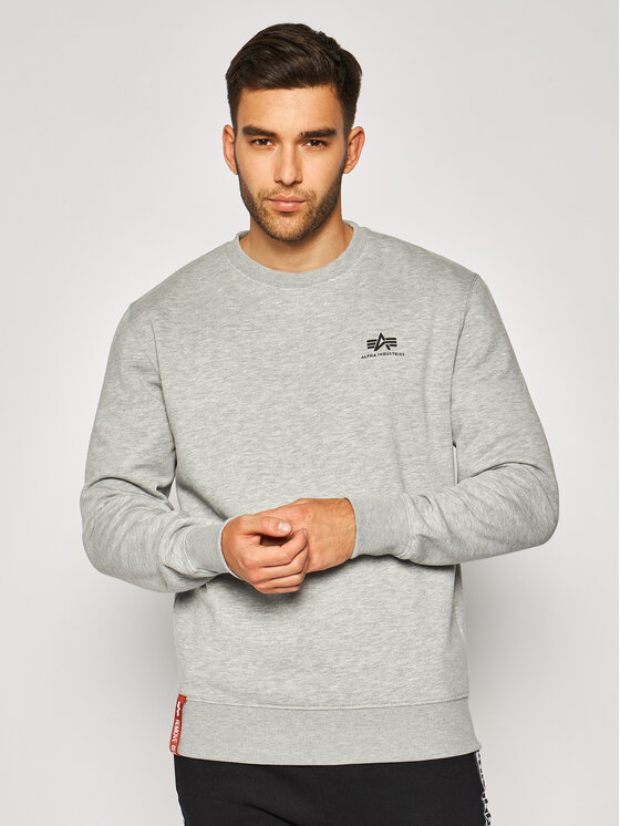 Alpha Industries Alpha Industries Mikina Basic 188307 Šedá Regular Fit