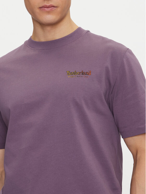 Timberland Timberland Тишърт TB0A6DMA Виолетов Regular Fit