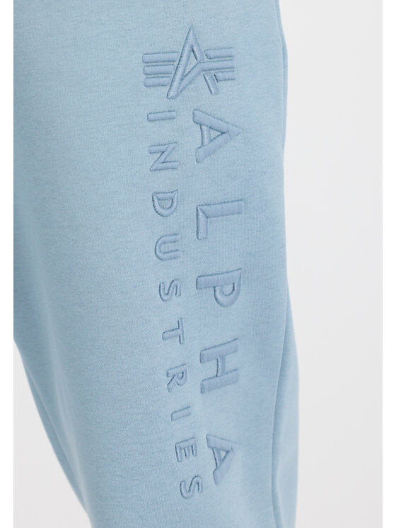 Alpha Industries Alpha Industries Joggery Embroidery Jogger Błękitny Straight Leg