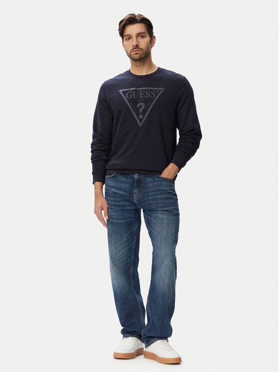 Guess Guess Sweatshirt M6YQ37 K4103 Dunkelblau Slim Fit