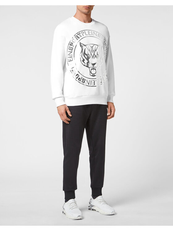 Plein Sport Plein Sport Longsleeve 473 Bianco Regular Fit