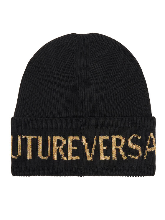 Versace Jeans Couture Versace Jeans Couture Cepure Big Beanie 79YAZK40 Melns
