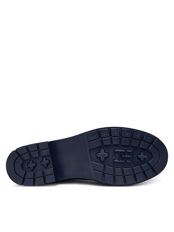 Tommy Hilfiger Tommy Hilfiger Γαλότσες Th Buckle Glossy Ankle Rain Boot FW0FW09543 Σκούρο μπλε