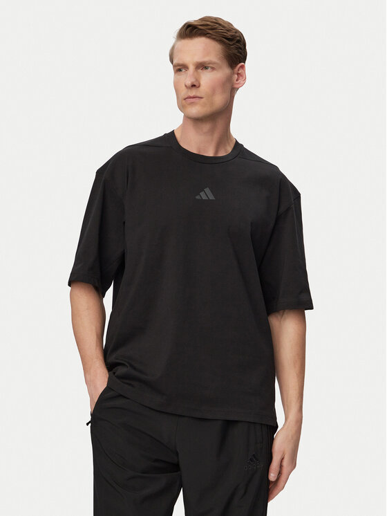 adidas adidas Póló PrimeLift Workout JN3680 Fekete Oversize