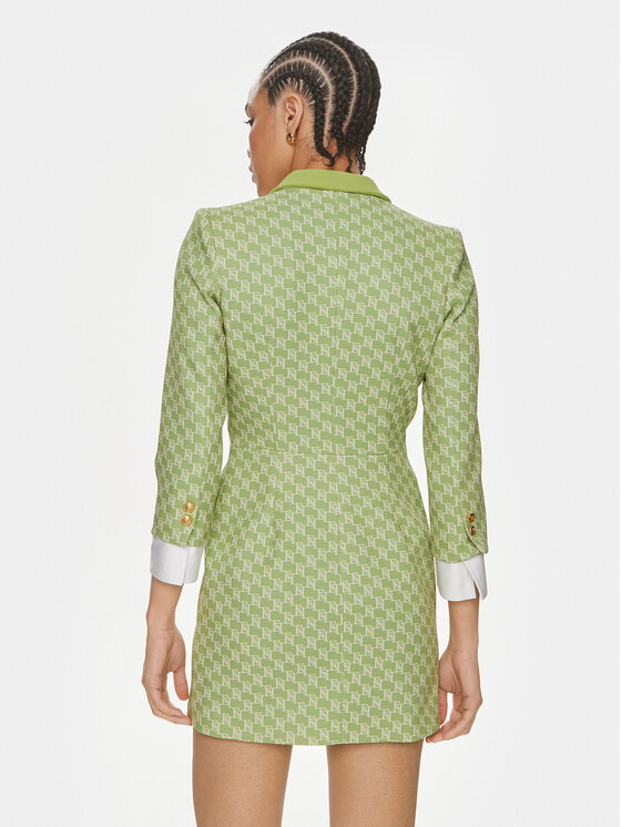 Elisabetta Franchi Elisabetta Franchi Sukienka koktajlowa AB-S10-41E2-V780 Zielony Regular Fit