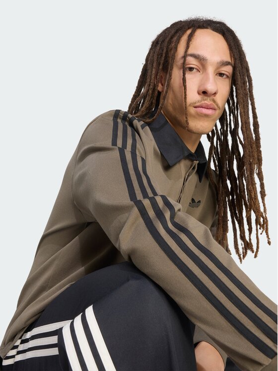 adidas adidas Polo särk 159300 Pruun Loose Fit