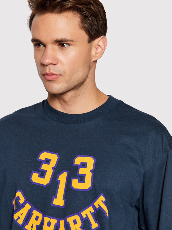 Carhartt WIP Carhartt WIP Футболка 313 Smile I030210 Cиній Loose Fit