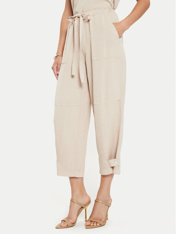 ViCOLO ViCOLO Riidest püksid TB2085 Beež Regular Fit