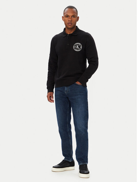 Calvin Klein Jeans Calvin Klein Jeans Džemperis Eu Graphic LV04RH236G Juoda Regular Fit