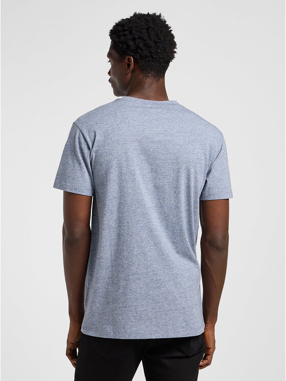 Lee Lee T-Shirt ULTIMATE POCKET TEE Niebieski Slim Fit