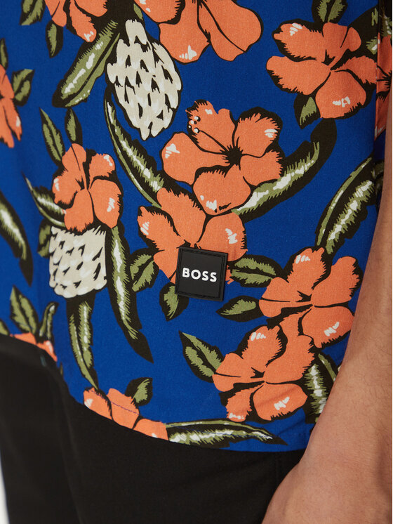 BOSS BOSS Camicia Beach 50535793 Blu Regular Fit
