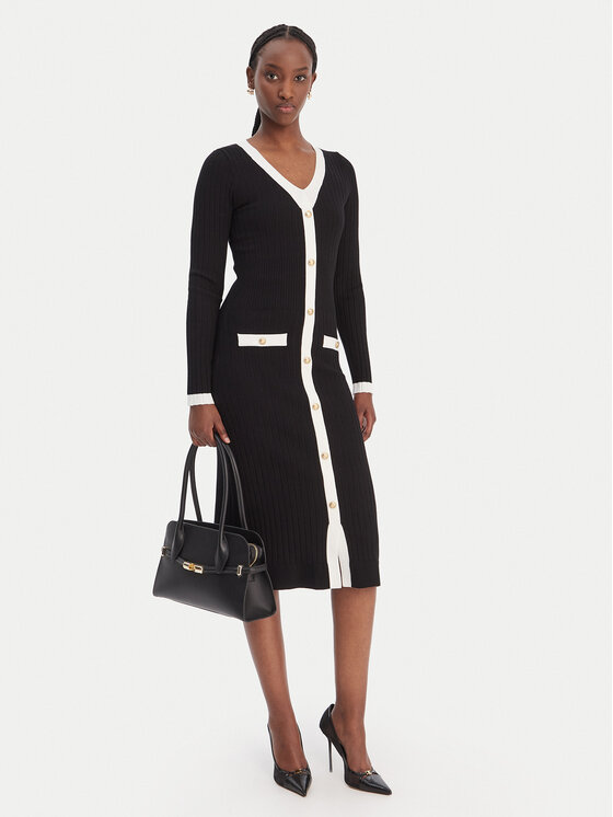 Guess Guess Rochie tricotată W6RK38 Z3HP2 Negru Regular Fit