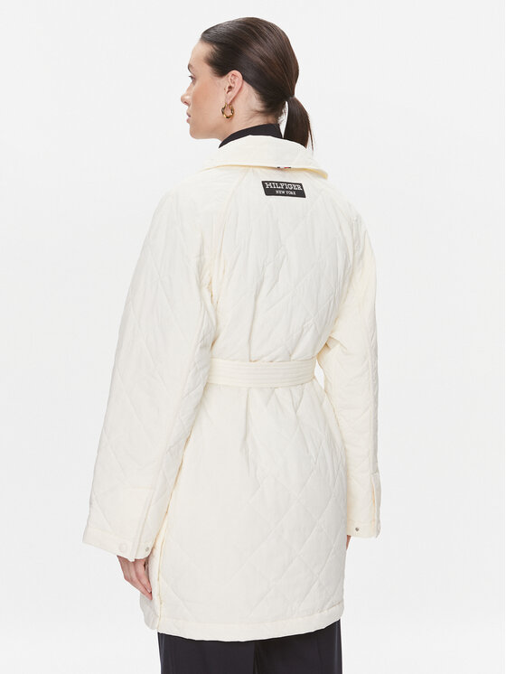 Tommy Hilfiger Tommy Hilfiger Kevad-sügis mantel WW0WW40469 Beež Relaxed Fit
