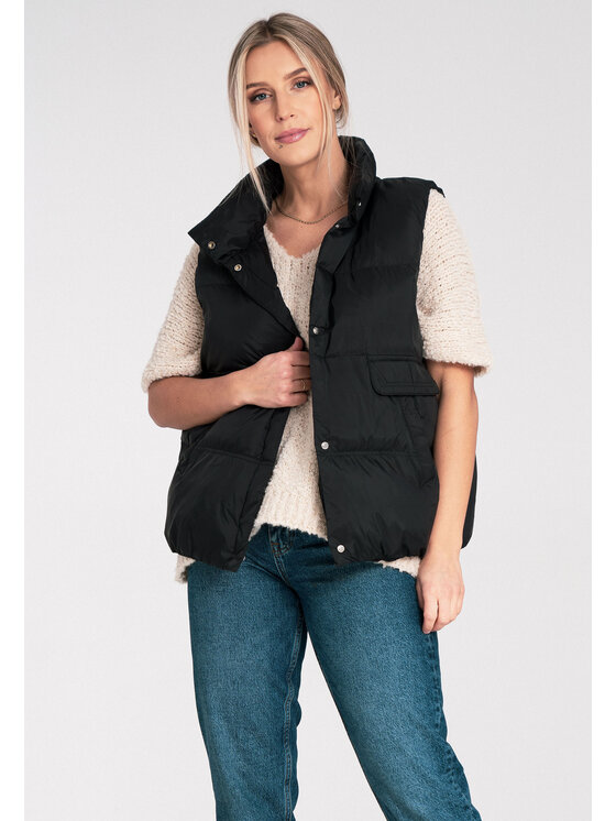 FIGL FIGL Kamizelka M1115 Czarny Regular Fit