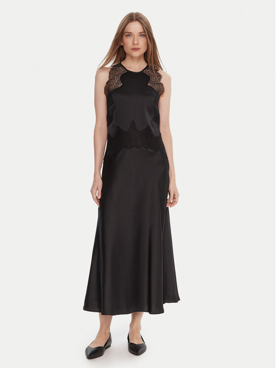 BOSS BOSS Коктейлна рокля C_Dlace 50548394 Черен Slim Fit