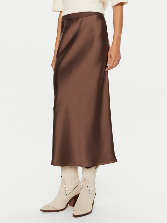 Gina Tricot Gina Tricot Gonna midi 23423 Marrone Regular Fit