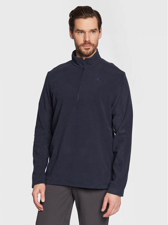 Jack Wolfskin Fleecová mikina Taunus 1709522 Tmavomodrá Regular Fit