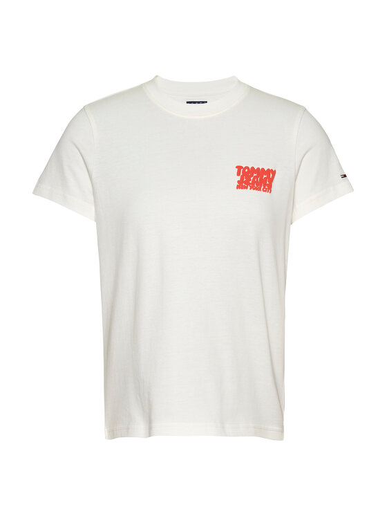 Tommy Jeans Tommy Jeans T-Shirt Bubble DW0DW21338 Biały Regular Fit