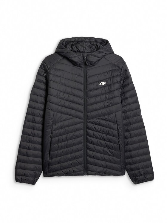 4F 4F Kurtka puchowa BASIC+ Czarny Regular Fit