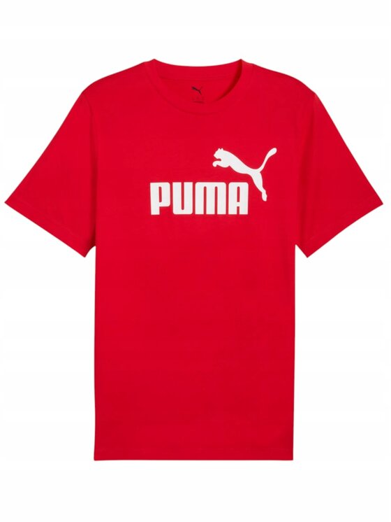 Puma Puma T-Shirt Ess No. 1 Logo Tee 682532 Czerwony Regular Fit