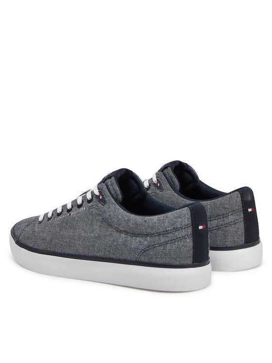 Tommy Hilfiger Tommy Hilfiger Tenisówki Th Hi Vulc Low Core Chambray FM0FM05389 Niebieski
